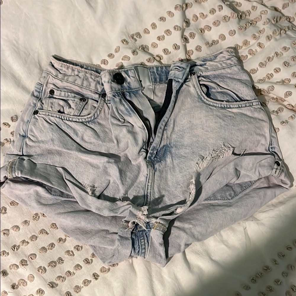 ONETEASPOON HIGH-RISE JEANSHORTS